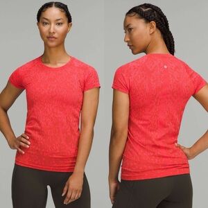 Lululemon Swiftly Tech Short Sleeve Shirt Tee Camo Red Rock